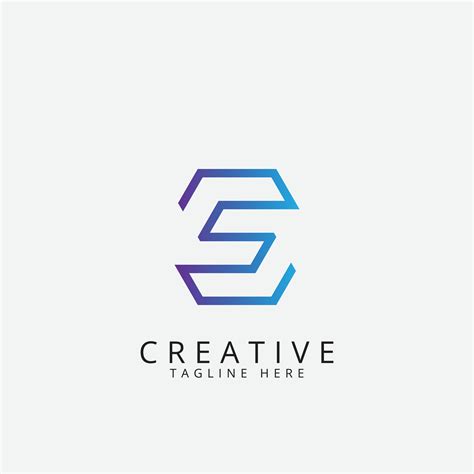 Hexagon Letter S Logo For Technology Design Vector Template 25784568