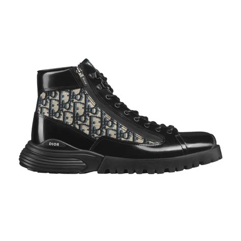 Buy Dior Combat Ankle Boot Dior Oblique Black 3bo337zxf H961 Goat