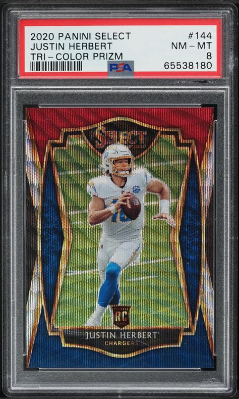 2020 Select Premier Level Tri Color Prizm Justin Herbert ROOKIE 199