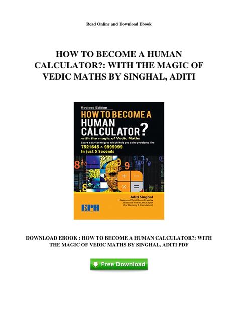 How To Become A Human Calculator With The Magic Of Vedic Maths By