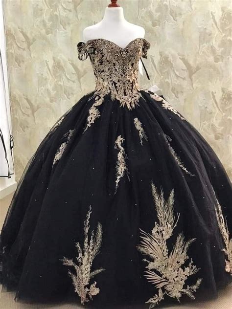 Pin en Guardado rápido Vestidos de quinceañera negros Vestidos negro