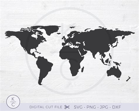 World Map SVG World Svg Travel Svg World Map Clipart - Etsy