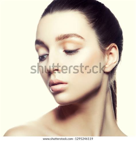 Beauty Closeup Portrait Model Girl Nude Stock Photo Shutterstock