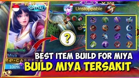 ITEM BUILD MIYA TERSAKIT 2021 MOBILE LEGENDS INDONESIA YouTube