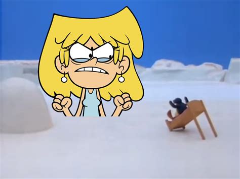 Pingu Was Scared By Lori Loud By Miguelkinemaster On Deviantart