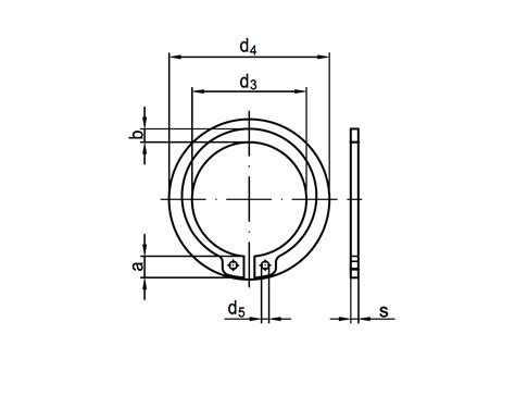 Din Sicherungsring Federstahl Blank Form A F R Wellen