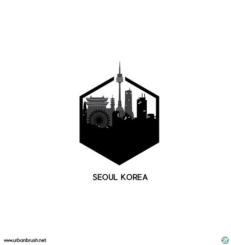 Seoul Logo Illustration ai Free Download vector file - Urbanbrush