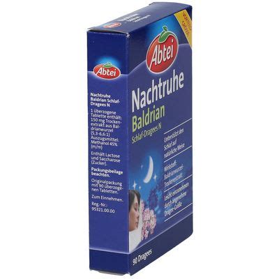 Abtei Nachtruhe Baldrian Schlaf Dragees N 90 St Shop Apotheke