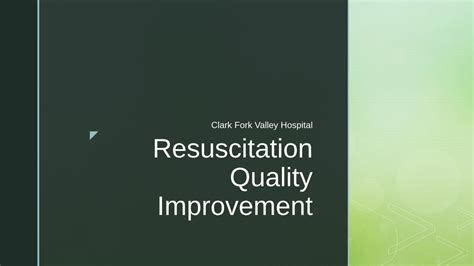 (pdf) resuscitation quality improvement