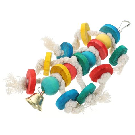 Bird Chew Toy Parrot Biting Plaything Bird Cage Hanging Toy Birdcage