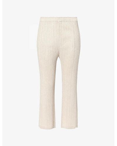 Natural Pleats Please Issey Miyake Pants For Women Lyst