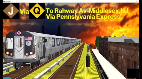 Openbve Fictional Special J Train To Rahway Avenue Middlesex Nj Via