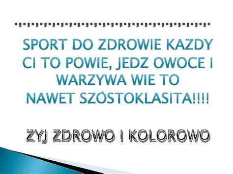 ZDROWY STYL YCIA Yj Zdrowo I Kolorowo ZDROWY