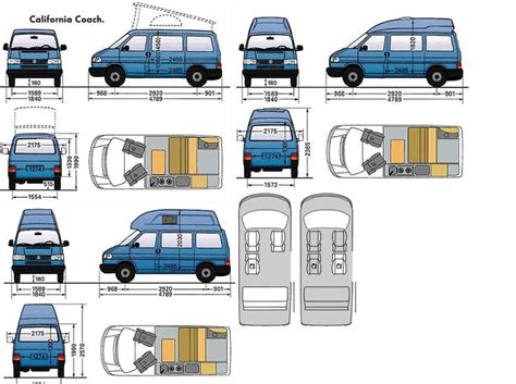 Resultado De Imaxes Para Medidas Vw California Interior Volkswagen