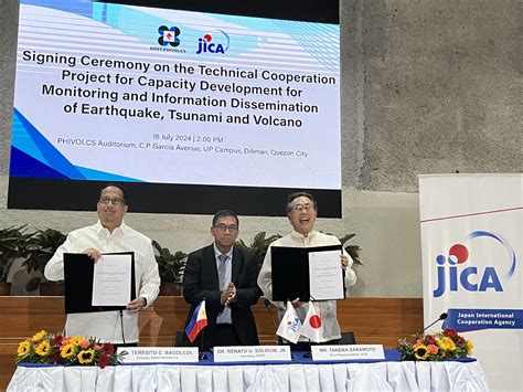 Jica And Dost Phivolcs To Bolster Ph Disaster Preparedness And Response