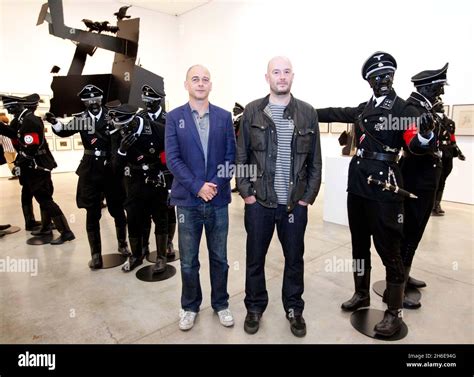 The Chapman Brothers During Their Press View At White Cube In London