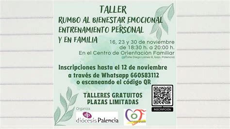 Diócesis de Palencia Taller sobre Bienestar Emocional en el COF