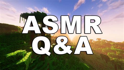 Asmr Qanda Answering Your Questions Youtube