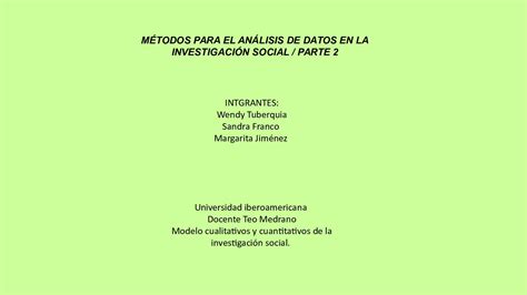 Calaméo Revista Digital Actividad 6 Métodos Para El Análisis De