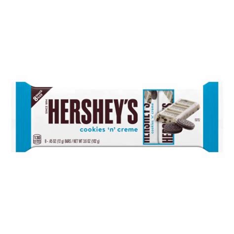 Hersheys Snack Size Cookies N Creme Bars 8 Ct 045 Oz Kroger