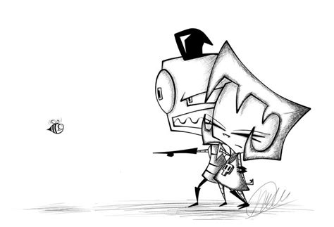 That Bee Artwork Invader Zim Animated Cartoons