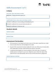 BSBFIA401 AE Sk 1of3 Docx Skills Assessment 1 Of 3 Criteria Unit Code