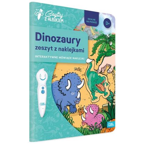 Albikiem Dinozaury Zeszyt Z Naklejkami Naklejanka Czytaj Z