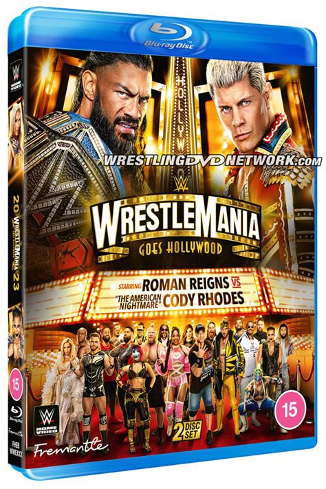 FULL ARTWORK For WWE WrestleMania 39 DVD Blu Ray Including Cover