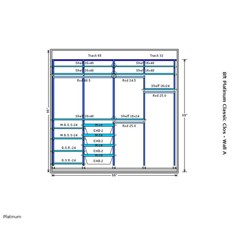 Standard Depth Closet Rod Dandk Organizer