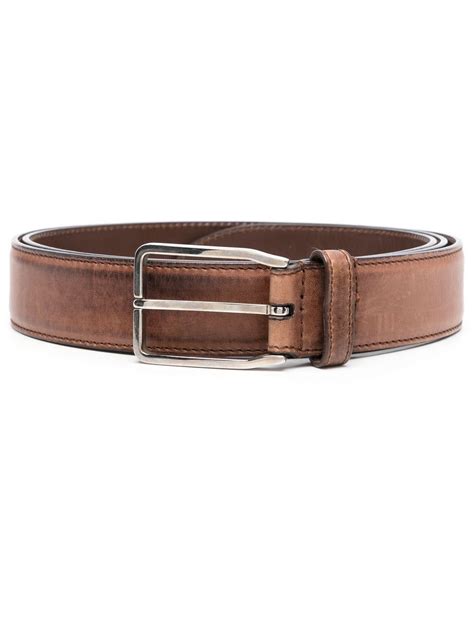 Corneliani Buckled Leather Belt Farfetch