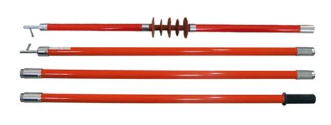 Rainproof Fiberglass Electrical Hot Stick For High Voltage