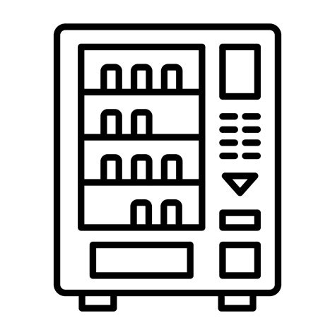 Vending Machine Line Icon 4596922 Vector Art At Vecteezy