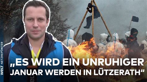 LÜTZERATH BESETZT VON UMWELTSCHÜTZERN Aktivisten blockieren