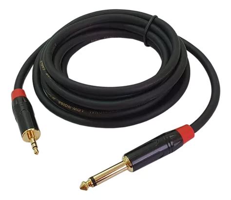 Cabo P Estereo P Mono Metros Conector Dourado Parcelamento Sem Juros