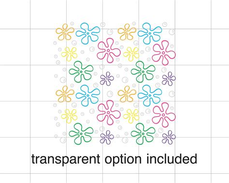 Bikini Bottom Flower Pattern Svg Png Eps Dxf Spongebob Svg Etsy UK