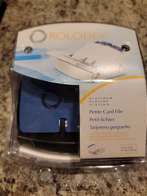 Rolodex Platinum Petite Card File Holder X Inches New Ebay