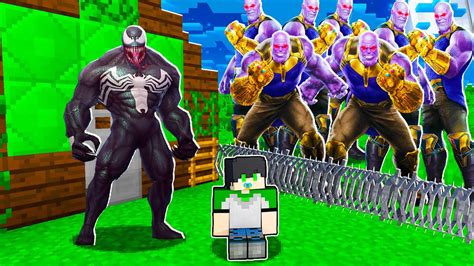 VENOM PROTEGE BEBÊ DE UM APOCALIPSE DE THANOS NO MINECRAFT YouTube