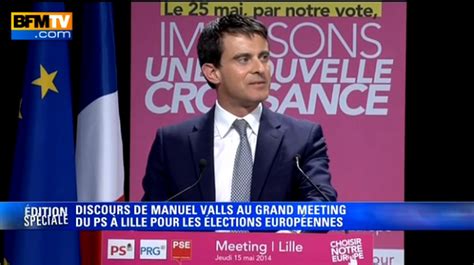 Les Images Du Meeting De Manuel Valls Lille Perturb Par Les