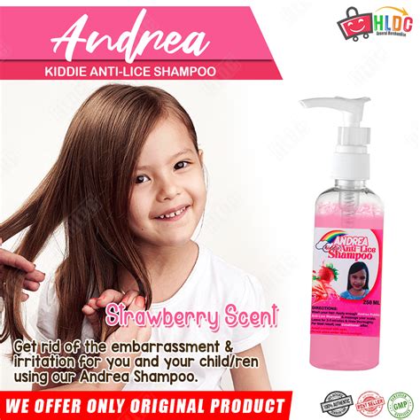 Andrea Anti Lice Kiddie Shampoo 250ml Lice Remover Strawberry Or Baby