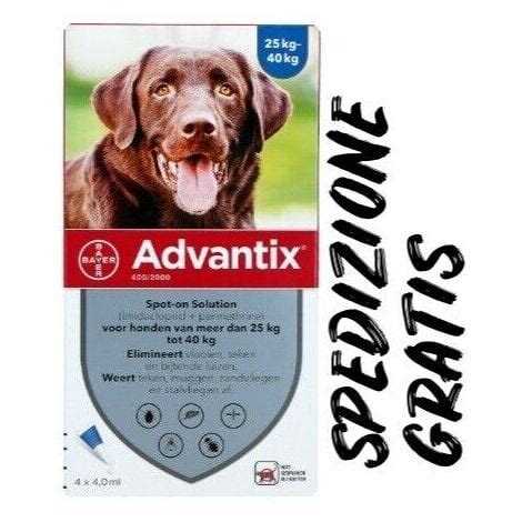 Advantix Bayer Spot On Cani Oltre Kg Scaden Pipette Da