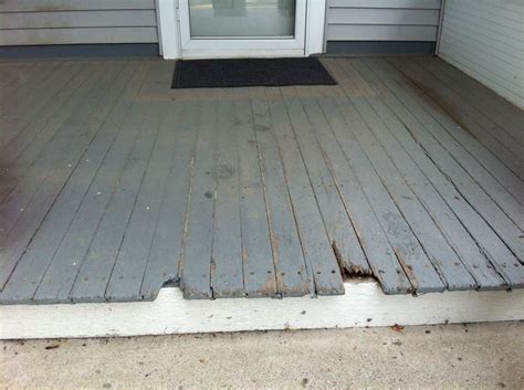 Treated Wood Porch Floor Replacement Bryan Ohio