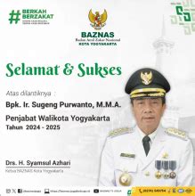 BAZNAS KOTA YOGYAKARTA Alhamdulillah Selamat Mengemban Amanah Bapak