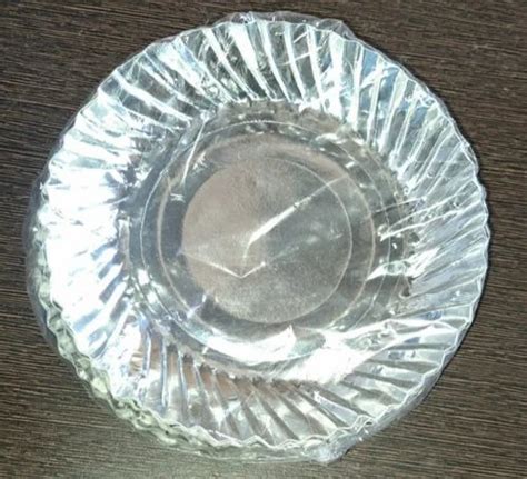 Inch Wrinkle Silver Foil Paper Plate At Rs Packet Silver Foil