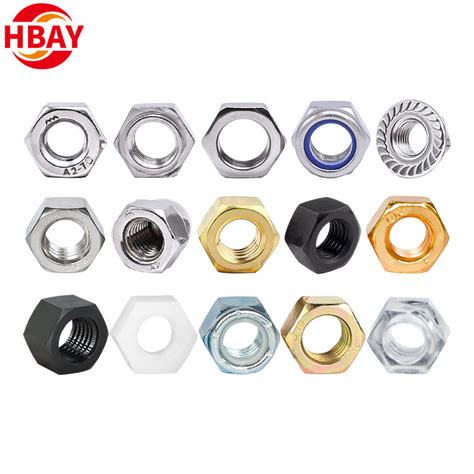 Hex Head Nuts DIN934 M4 M24 Stainless Steel Hexagon Nuts China Hex