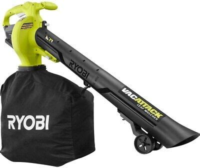 Ryobi Leaf Vacuum Mulcher Volt Handheld Cordless Adjustable Speed