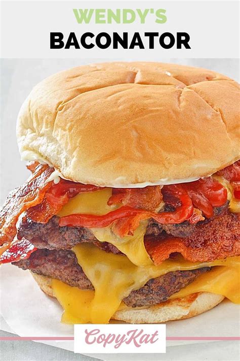 Wendy S Baconator Burger Copykat Recipes Tasty Made Simple