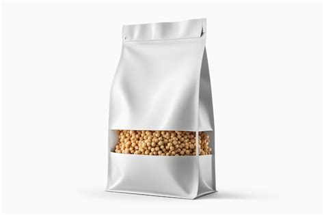 Premium Photo A Package Of Sesame Seeds On Background
