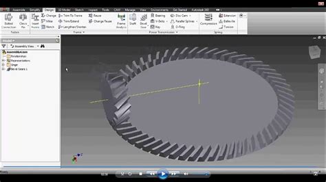 Autodesk Inventor 2015 Spiral Bevel Gear YouTube