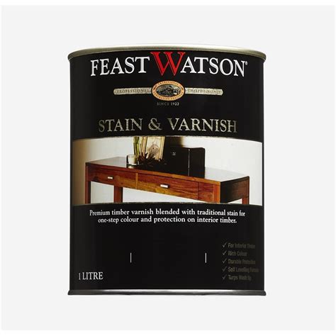 Feast Watson 1l Satin Aged Teak Stain And Varnish Bunnings Warehouse