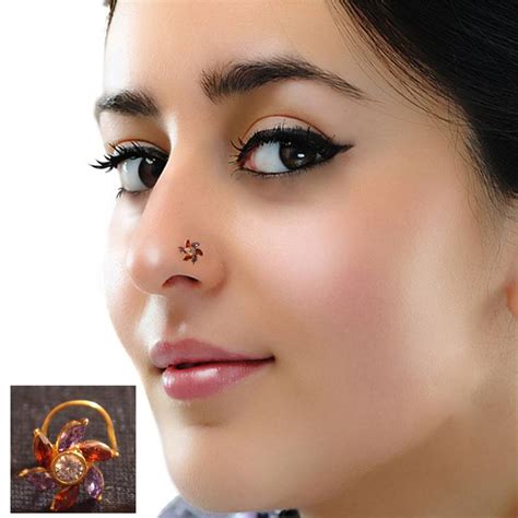 Diamond Nose Pin Small Dainty Nose Ring Wedding Nose Ring Nose Pin Nose